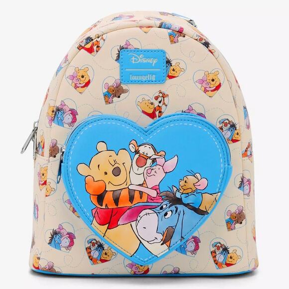 Loungefly Disney Winnie the Pooh Hugs Mini Backpack Tigger Eeyore Piglet - Picture 2 of 11